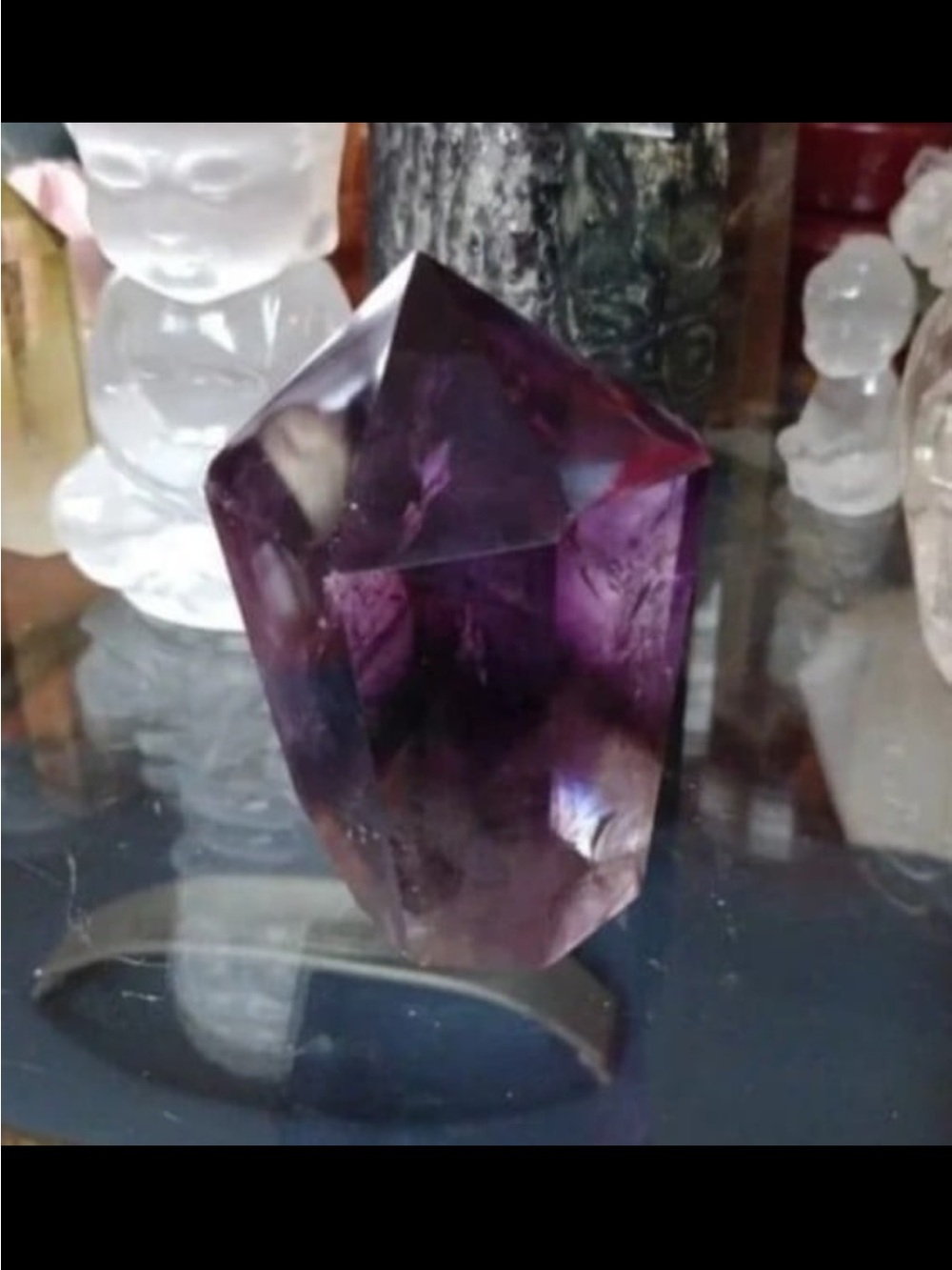 Amethyst Crystal Point Home Accent - Purple